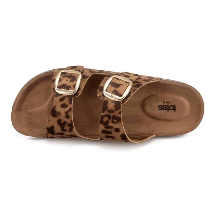 totes® Ladies Double Buckle Slider Animal Extra Image 4